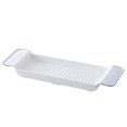 thumbnail image 4 of Bathtub Tray Expandable Drain Bathtub Shelf Multifunctional Bathtub Storage Rack Detachable Adjustable Bathtub Rack Plastic Bathtub Tray for Towel Book Wine Phone, 4 of 11