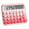 thumbnail image 1 of 12 Digit Cute Calculator, Mechanical Switch Design,Gradient Pink, 1 of 5