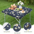 thumbnail image 4 of Square Tablecloth with Elastic Fit, Bright Sunflower Print Polyester for Home or Outdoor Picnic Use, Fits 34x34 Inch, 4 of 4
