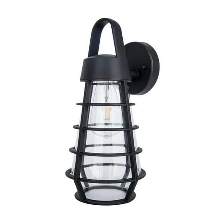 

Coastal Portland 1-Light Black Outdoor Wall Lantern Sconce