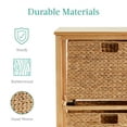 thumbnail image 6 of Best Choice Products Vertical Rolling File Cabinet for Home, Office w/ Rubberwood Frame, Locking Caster Wheels - Natural, 6 of 7