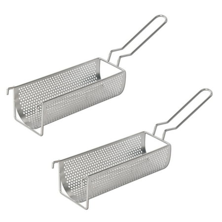 

2X Stainless Steel Fried Basket for Fries Potato Chip Squeezers