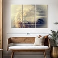 thumbnail image 3 of Elephant Stock Kingdom Of Lions Wall Art - Horizontal Multi Panel Canvas - Living Room Wall Decor - Animal Multi Panel - Gray And Beige Decor - 50" x 32", 3 of 8
