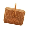 thumbnail image 1 of Cesta tejida a mano de 2 capas con asas, tapa, organizador de decoración de encimera, cesta de almacenamiento, cesta de mano para barbacoa, juguetes, 1 of 8