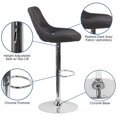 thumbnail image 1 of Flash Furniture Contemporain Tissu Gris Foncé Hauteur Réglable Tabouret de Bar avec Base Chromée, 1 of 8