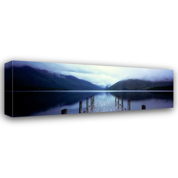 Bob Stefko 18x9 Gallery Wrapped Canvas Wall Art Titled - Serene Dock II