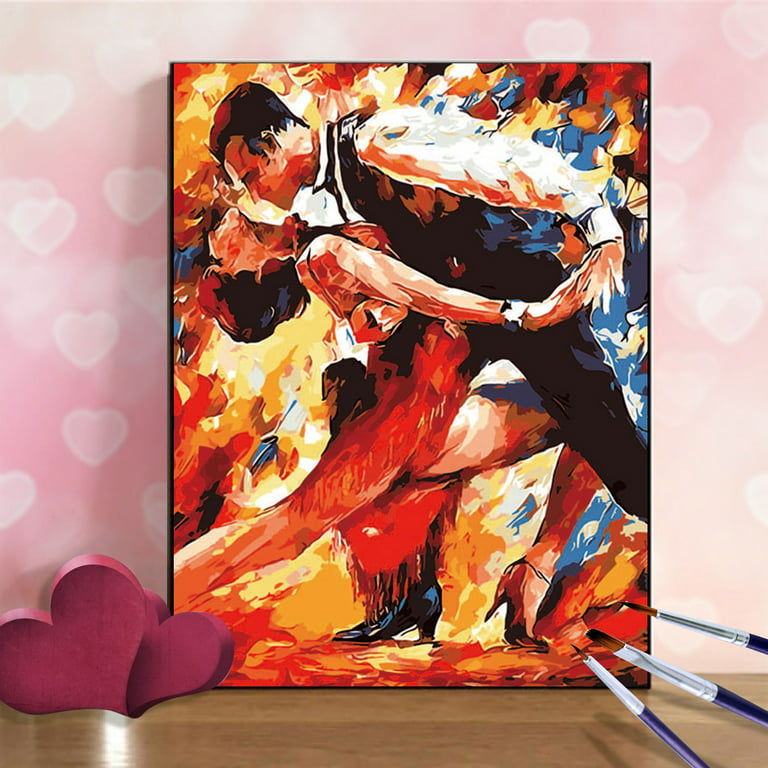 Tarmeek Valentines Day Decorations - DIY Oil Painting Paint by Number With  Brushes and Pigment (Without Frame) for Home Wedding Anniversary Birthday  Party Decor Valentines Day Gifts for Women 