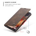 thumbnail image 3 of Dteck Wallet Case For Samsung Galaxy Note20 (6.7 inches),Magnetic Leather Luxury Card Holder Pocket Case Shockproof Full Protective Kickstand Retro Cover,Coffee, 3 of 6