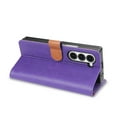 thumbnail image 3 of for Samsung Galaxy Z Fold 5 Wallet Case, Classic Business with Card Slots Kickstand Magnetic Buckle PU Leather Flip Folio Shockproof Full Body Protective Phone Case for Galaxy Z Fold 5, Purple, 3 of 7