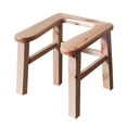 thumbnail image 2 of Taburete para inodoro perfecl silla de madera portátil Forma de U 30 cm, 2 of 8