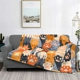 thumbnail image 2 of Cauagu Cute Cat Paw Pattern Fleece Throw Blanket, Horizontal Fleece Bedding Home Decor for Couch & Bed All Season Use-50"x40", 2 of 6