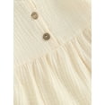 thumbnail image 6 of Bagilaanoe Toddler Baby Girl Cotton Linen Dress Long Sleeve A-line Dresses 9M 12M 2T 3T Kids Casual Swing Sundress, 6 of 8