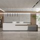 thumbnail image 2 of Corner Desktop Reception Desk Console Service Computer Modern Reception Desk Workbench Toonbank Receptie Office Furniture My Lux Decor Round, 2 of 7