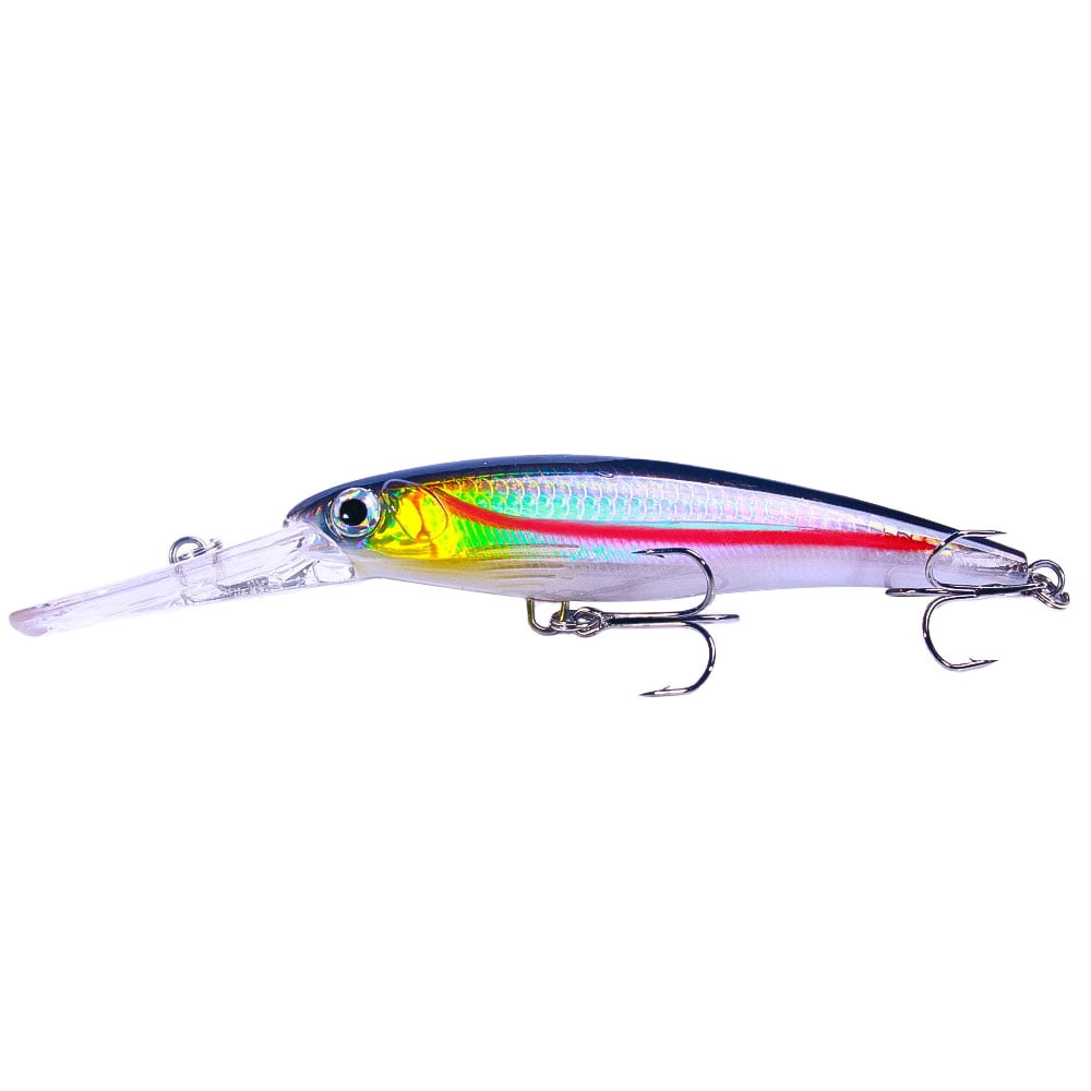 HENGJIA Minnow Fishing Lures,6Pcs Large Crankbaits Set Fishing Hard Baits Swimbaits Boat Topwater Lures for Trout Bass Perch Fishing