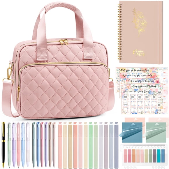 Bolsa acolchada FLOE de Bible Cover con kit de diario, 30 x 22 x 7 cm
