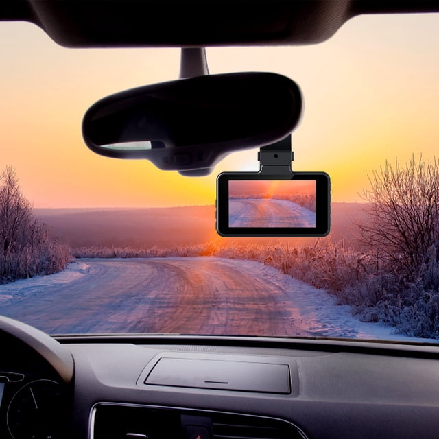 TIMIFIS Driving Recorder Adjustable-Lens Reversing Auxiliary of View 3-Inch Driving Recorder, High-Definition Night Vision Car Lens, Front and Rear Recording Reversing Vehicle Camera