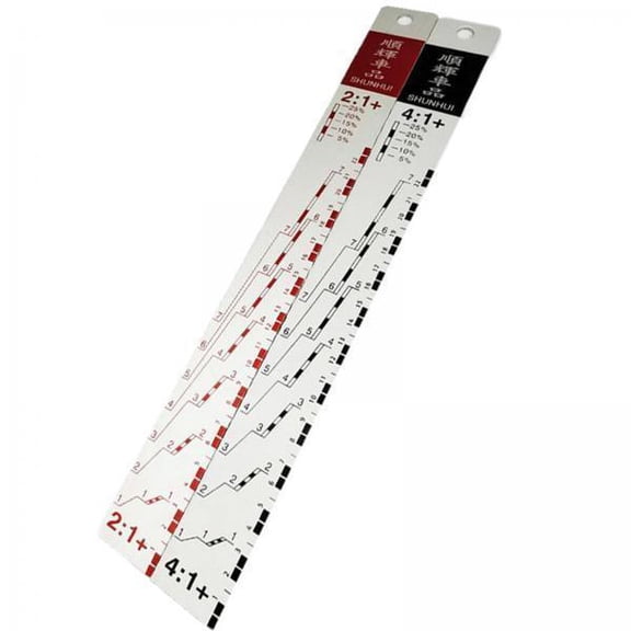 funtasica 3xCar Paint Ruler Stirrer 2:1 and 4:1 for Mixing Car Paint Automotive Coatings Large 3 Pcs