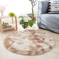 thumbnail image 3 of Perfect Size and Color Circle Round Shaggy Rug for Living Room Bedroom khaki 40cm, 3 of 8