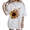 White, variant on Nature Exploration Print Tshirt Black S-5XL Sunflower Butterfly Metamorphosis Graphic Tees Shirts Tops