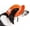 Orange, variant on Pet Life ® 'Sea Spot Sun' UV Protectant Adjustable Fashion Mesh Brimmed Dog Hat Cap