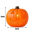 thumbnail image 3 of Pumpkins for Decorating,Pumpkin Lanterns,Light Up Halloween Pumpkin Lamp,Waterproof Battery Operated Warm White LED Jack O Lantern for Indoor Outdoor Holiday Decor(Orange-C 8in), 3 of 6