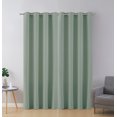 thumbnail image 2 of Ruthy's Textile Sage Blackout Curtains for Bedroom - Grommet Top Room Darkening Noise Reducing Curtain for Living Room, 55 x 84 Inch each - 2 Panel set, 2 of 6