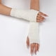 thumbnail image 3 of Puños de piel sintética para muñecas: calentadores de brazos sin dedos para mujer, guantes elásticos de invierno, guantes acrílicos, guantes largos, 3 of 5