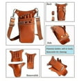 thumbnail image 2 of 5 Color Scissors Pouch Leather Salon Barber Hairdressing Scissors Holster Hair Stylist Tools Bag, 2 of 4