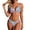 Blue, variant on Triangle Bikini Sets for Women Halter Straps Floral Print Triangle 2 Pieces Bikini Swimsuits Green S