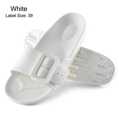 

EVA for House Beach Pool Non-slip Soft Bathroom Slide Sandals Flat Slides Shoes Women s Sandals Shower Slippers BEIGE 39