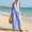 Blue, variant on Dianli 2 Piece Sets for Women Summer Linen Plaid Two Piece Set V Neck Top and Wide Leg Pants Matching Outfit Stylish Casual Wear for Women Summer Vacation Travel and Daily Use Blue XXXL