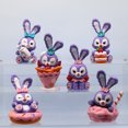 thumbnail image 3 of Figuras de Kawaii StellaLou de PVC, colección de conejos encantadores, juguetes para niños, regalos de muñecas, 9-11cm, Lulu Sweet Rabbit, 6 piezas por juego, 3 of 5
