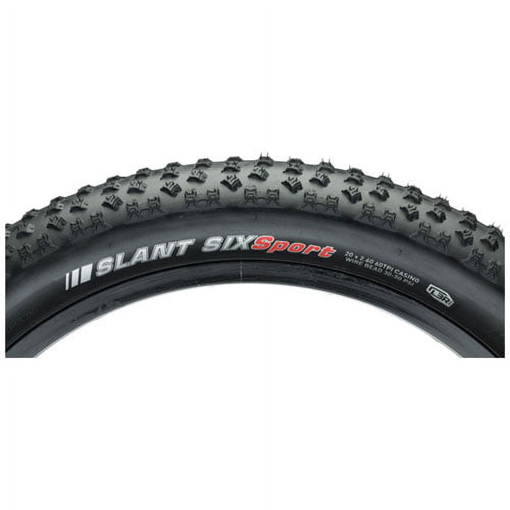 Kenda Slant 6 Sport Tire: 20" x 2.6" Wire Bead, Black