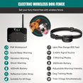 thumbnail image 4 of Wireless Dog Fence, 2-in-1 Electric Dog Fence System for 2 Dogs with Training Collar & Remote, IP65, 2024 Safety Pets Containment System for All Dogs, Cover Up to 8 Acre (20-850ft), 4 of 9