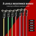 thumbnail image 2 of FlexWave Resistance Bands Set with Handles, 16 Pieces Set，Exercise Workout Bands for Strength Training, Home Gym Fitness Equipment for Men & Women, 2 of 6