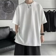 thumbnail image 2 of Rrunsv Mens Graphic Tees Men's Graphic Print Short Sleeve T Shirt Round Neck Casual Tee Top White,L, 2 of 5
