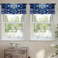 thumbnail image 2 of LALILO Kitchen Curtain Valance Tribal Ornament Rod Pocket Window Curtain 52"x 18" Set of 2, 2 of 7