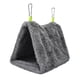 thumbnail image 1 of Methold Cama Triangular gruesa para mascotas, casa de animales pequeños con ganchos, jaula de pájaros de felpa lavable reutilizable, tienda Jaulas de pájaros Gris L Methold PT004946-02, 1 of 6