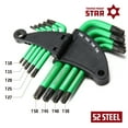 thumbnail image 2 of Powerbuilt 9 Piece Short Arm Tamper-Proof Torx Key Wrench Set - 941071, 2 of 5