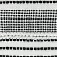 thumbnail image 5 of Northlight 18" White and Black Striped Outdoor Woven Pouf Ottoman, 5 of 8