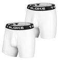 thumbnail image 3 of T Bloke Boxer Shorts S Size 3 Pack White Mesh &Two White/Black Printed&nbsp;, 3 of 5