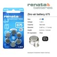 thumbnail image 2 of Renata Size 675 Zinc Air 1.45V Hearing Aid Battery (30 Pack), 2 of 5