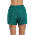 thumbnail image 5 of Charmo Womens Solid Mesh Swim Shorts High Waist Swimsuits Bottoms, 5 of 6