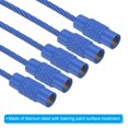 thumbnail image 4 of Uxcell 6 Inch Wire Keychain Cable Titanium Steel Key Ring Loop for Outdoor Hiking, Bright Blue, 15 Pack, 4 of 6