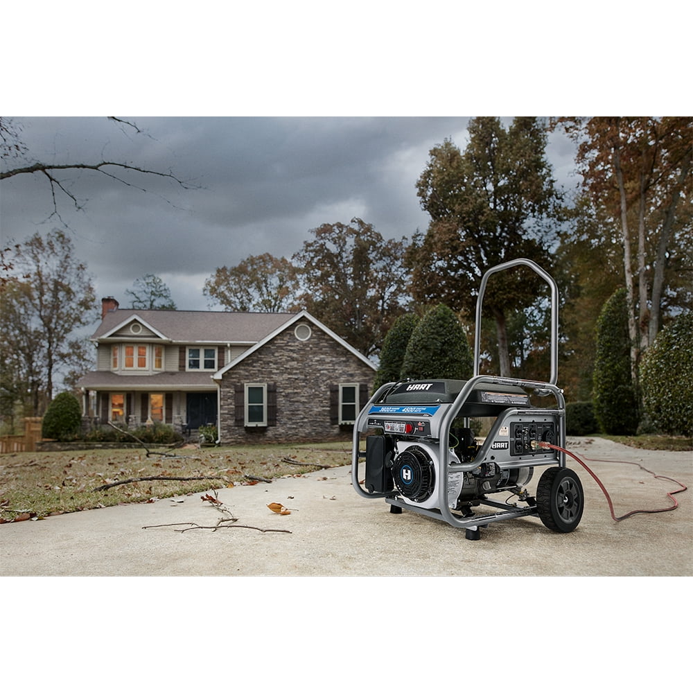 Open Box Hart 3600 Watt UL Certified Gas Generator with CO Protection