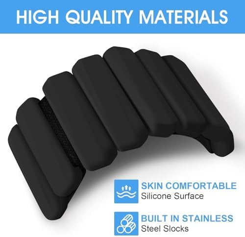 Wrist Weights Set of 2(1Lbs Each), Adjustable Wrist and Ankle Weights for Women and Men, Wearable Arm & Leg Weights Set for Walking, Yoga, Swimming, Cardio, Aerobics, Gym