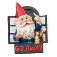thumbnail image 1 of Advancent Gnomos Decoraciones de jardín Divertido al aire libre Go Away Estatuas Dwarf Placa Estatuilla Árbol Adornos colgantes para patio Patio Artesanía Advancent HA013670-00, 1 of 6
