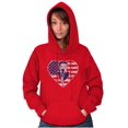 thumbnail image 4 of Betty Boop Heart Patriotic Vintage Hoodie Sweatshirt Women Brisco Brands S, 4 of 6