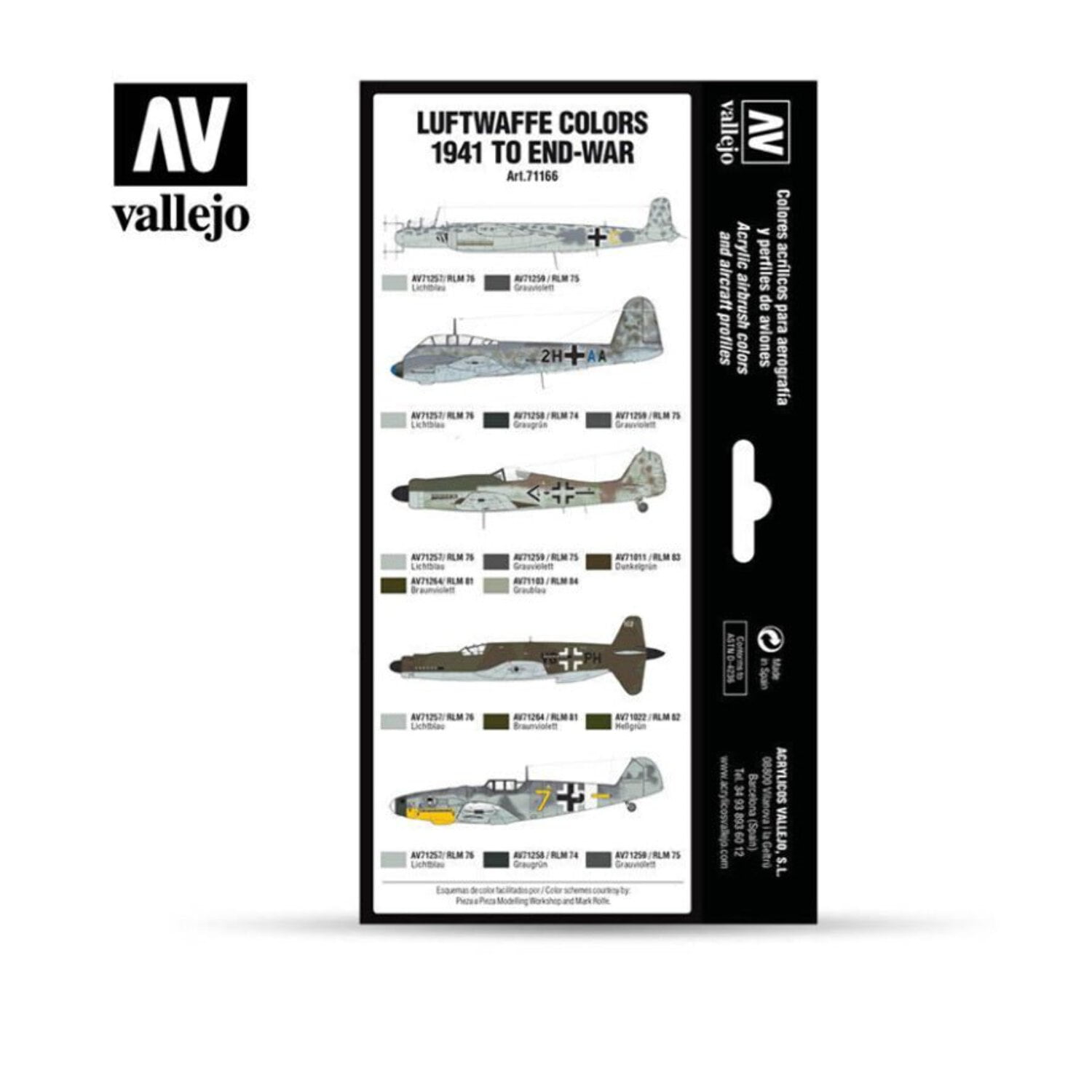 Vallejo RLM II Set Model Air Paint, 17ml