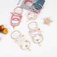thumbnail image 2 of Twinfree Bohemian Stackable Bracelets Set, Multilayer Colorful Beads, 8 Piece, 7'', 2 of 7